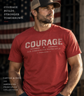 Canvas & Iron Courage Essential T-shirt with large front Courage graphic