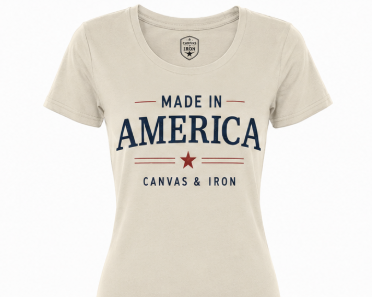 Women's Made in America - Cream Tee