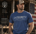 Canvas & Iron Integrity Essential T-shirt with large front Integrity graphic