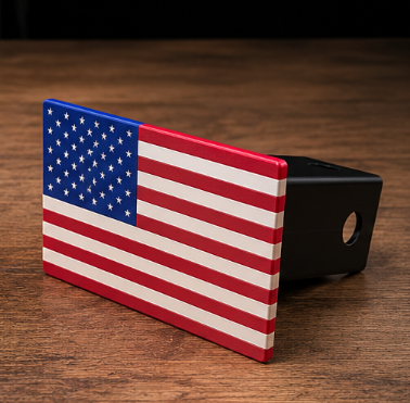 American Flag Hitch Cover
